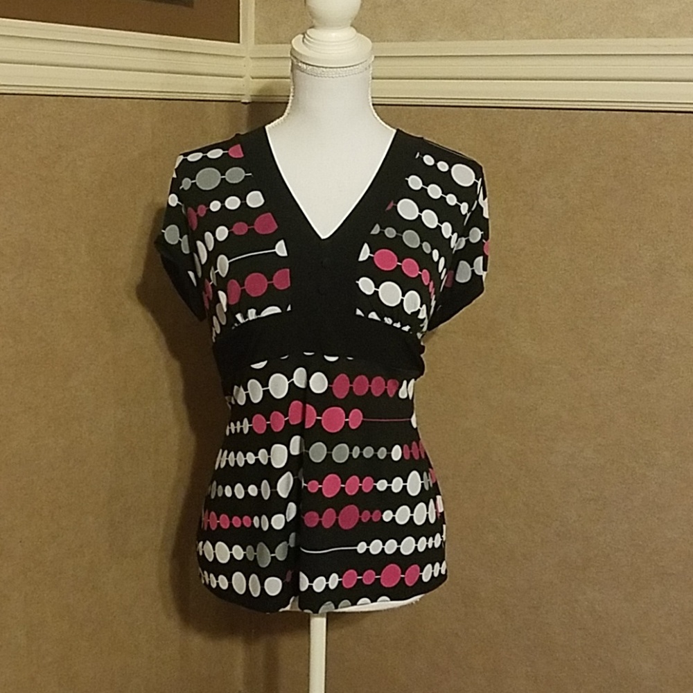 Women's short sleeve dress top XL